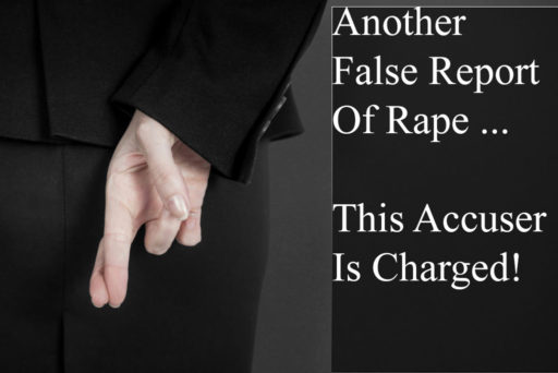 Another False Report Of Rape - Sexual Assault - This One Charged With False Reporting