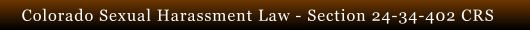 Sexual Harassment - Civil